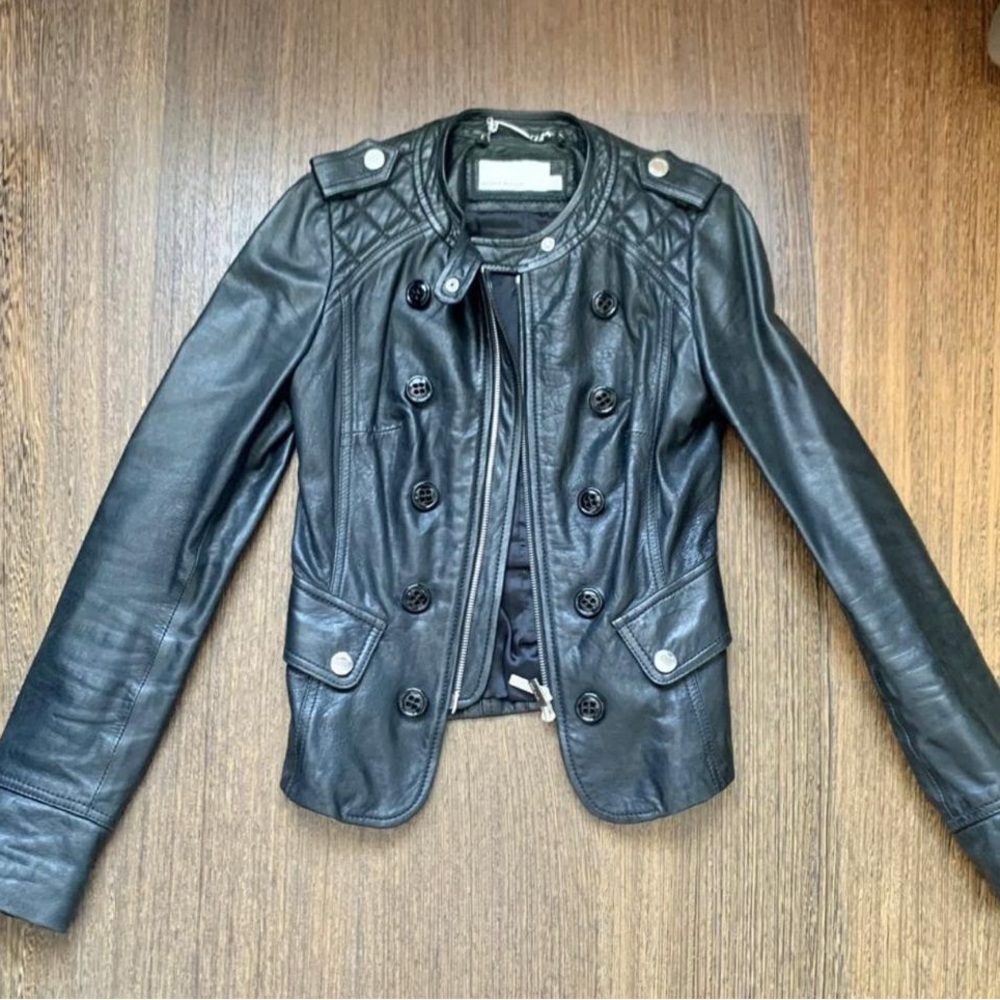 Karen Millen Leather Jacket US 2